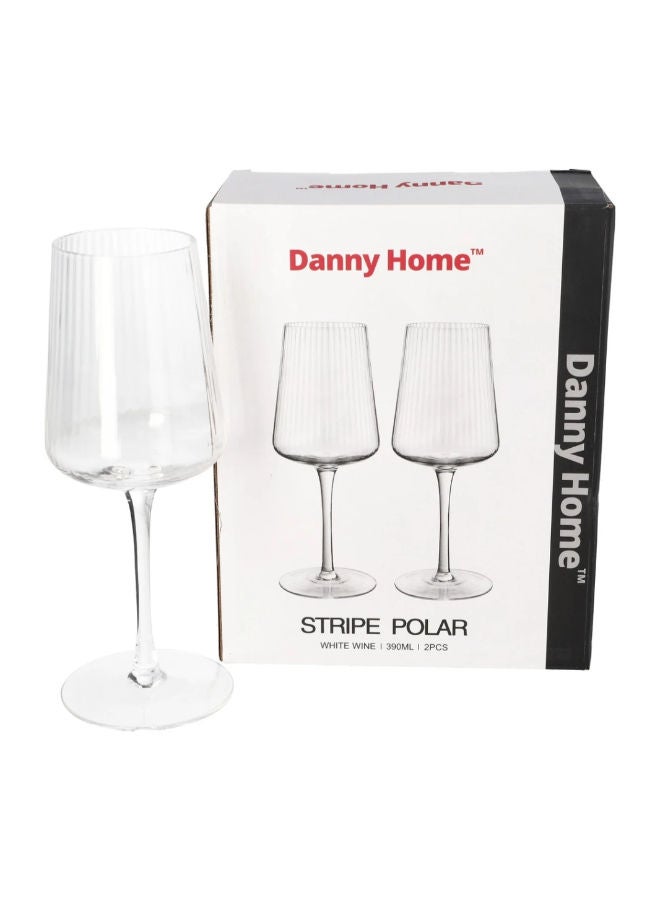 Danny Home Wine Glasses Set Of 2Piece -Clear - Image 2